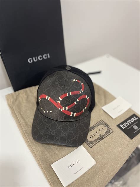 cappello gucci nero serpente|farfetch cappelli Gucci.